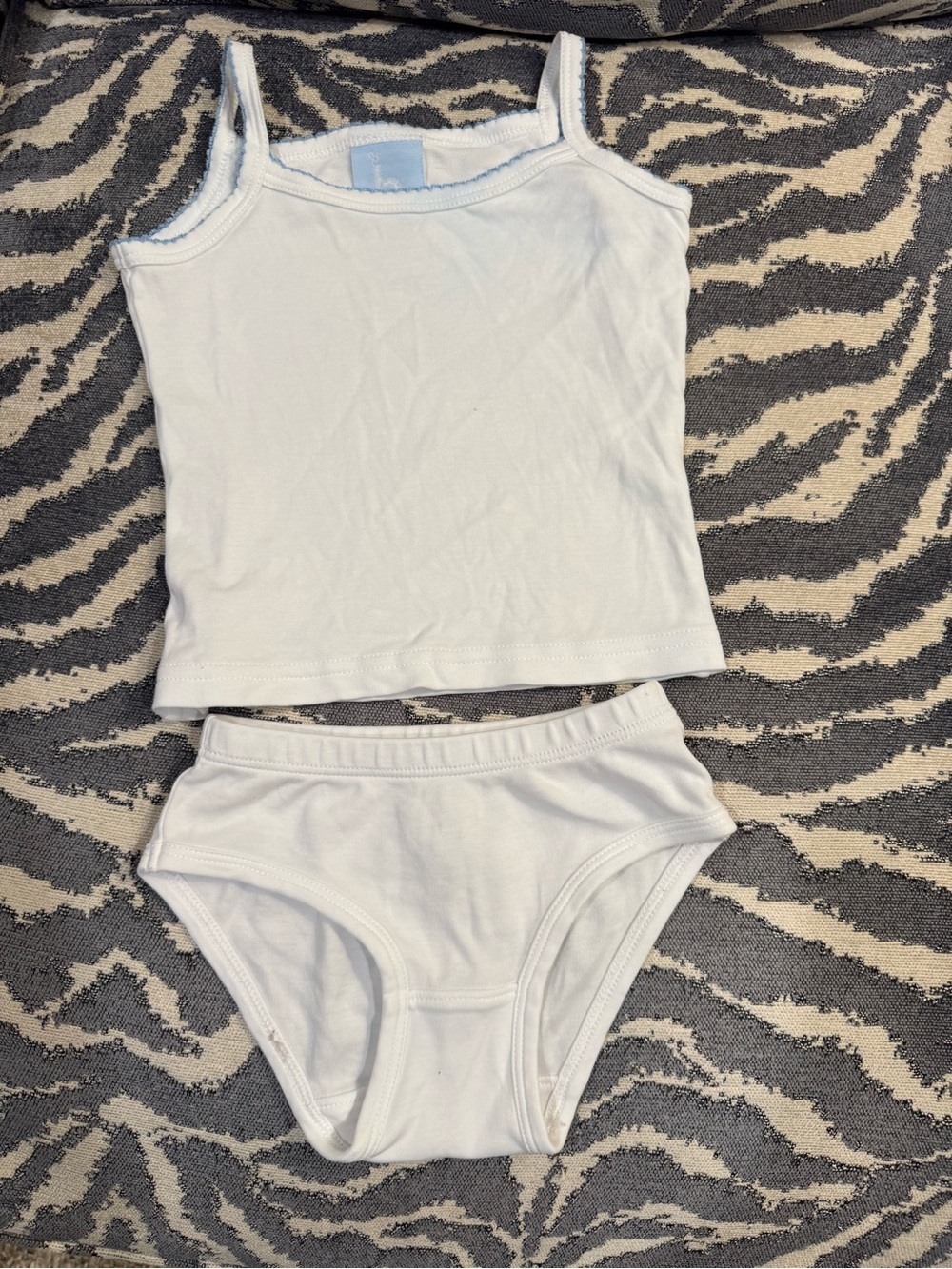 EUC 100% Pima Cotten Lila Hayes Bella Bliss White Lounge Wear Size
